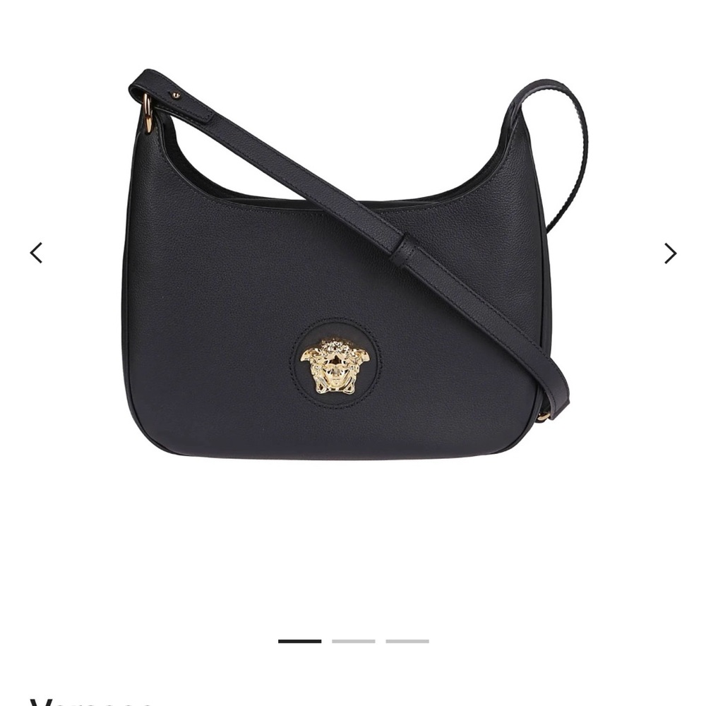 Versace Black and Gold Shoulder Bag